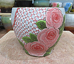 소향 수제화분 분홍장미레이스-24|Handmade Flower pot