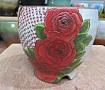 소향 수제화분 붉은장미레이스-22|Handmade Flower pot