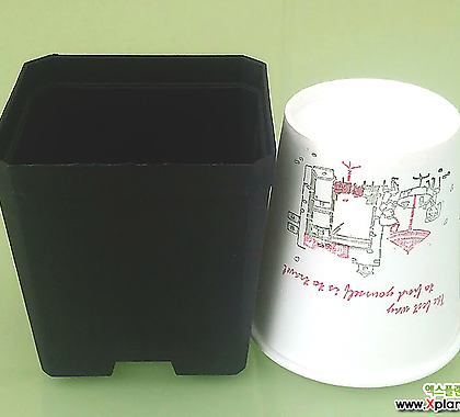 도매-1BOX(800개) 사각파종분 7.5cm  플라스틱화분 사각포트 7.5