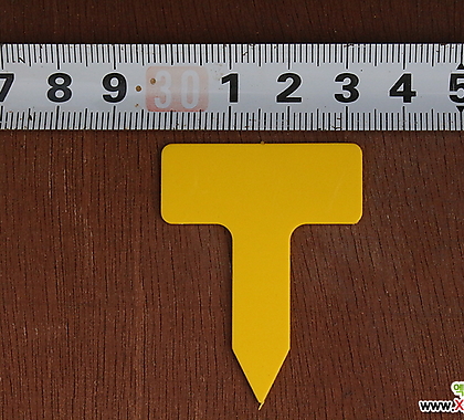 노랑 사각 3호 이름표 3.5cm( 네임텍 명찰 약100개)(5+1)