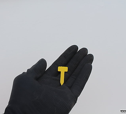 노랑 이름표 사각1호 1.5cm(네임택 명찰 이름 약100개)(5+1)
