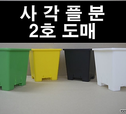 사각플분2호도매-검정/녹색/노랑/백색