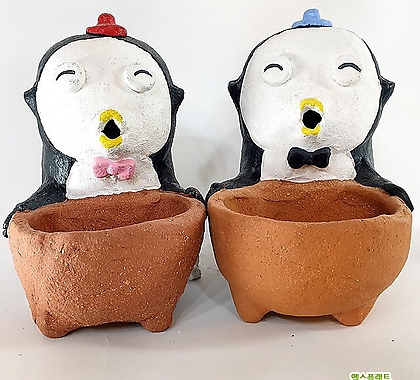 팽귄세트/국산수제화분/flowerpot-154816