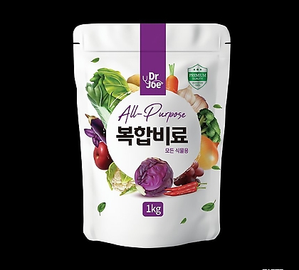 Gumok X Dr.Joe 복합비료 1kg - 원예 텃밭용 종합식물영양제