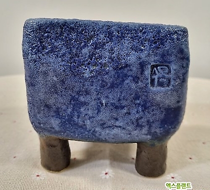 수제화분 CS-15-G 수목분 (직경10cm)블루
