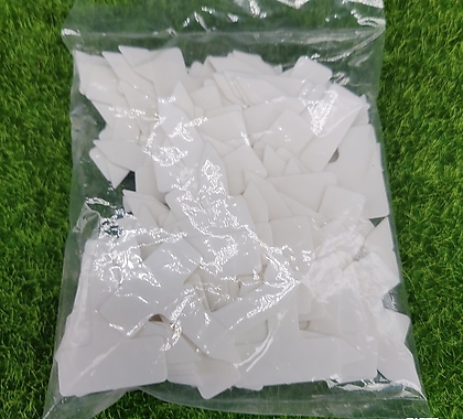 사각 플라스틱 이름표(3.5CM) 80개 흰색 1봉