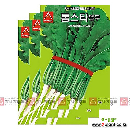 아시아종묘 열무씨앗종자 톱스타열무(20gx3)