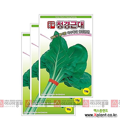 아시아종묘 채소씨앗 - 근대씨앗 청경근대, (청근대) (15gx3)