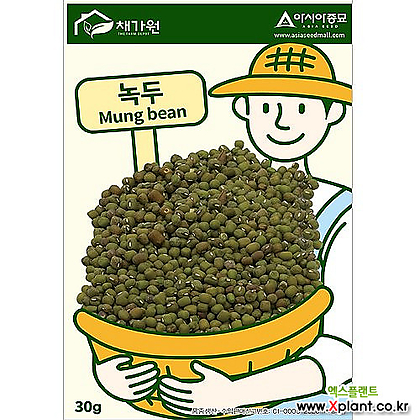 아시아종묘 콩씨앗종자 녹두(30g)