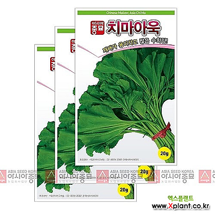 아시아종묘 채소씨앗 - 아욱씨앗 치마아욱(20gx3)