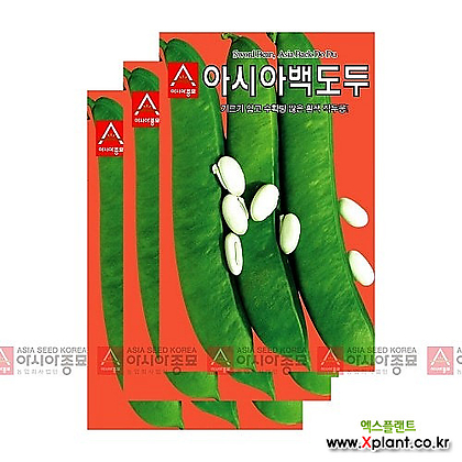 아시아종묘 채소씨앗 - 아시아 백도두 작두콩(5립x3)