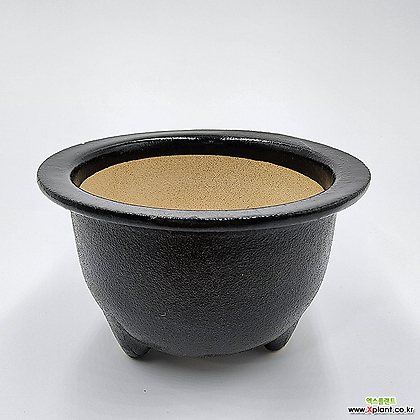 넓은풍란분 맥유약분 glazed clay pot 재배분 원예종