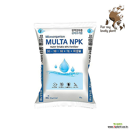 물타NPK(30-10-10) 10kg 미생물 함유 관주양액 비료 생육초기용